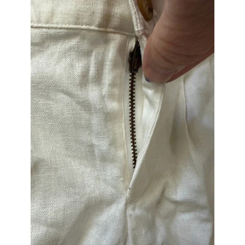 Boys Pleated Kelly Kids‎ Dress Linen White Dress Pants Size 4